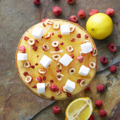 軽いレモンと木苺のタルト 軽いレモンと木苺のタルト